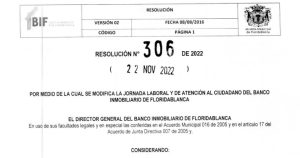 Resolución 306 - 22 noviembre del 2022